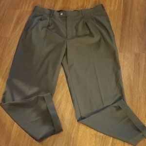 Perry Ellis Portfolio Men's Dark Brown Dress Pants - Size 42W X 32L